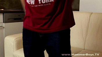 Preview 4 of Kichn Faking - Home alone twink Jaro Sida from Hammerboys TV
