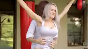 Preview 3 of Bikiny Mix - Hot girl tied arms being tickled