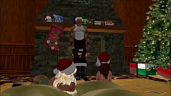 Preview 1 of On Back Leg - Santa Claus is Cumming