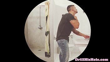 Preview 1 of Teen Bisex Party - Athletic gaydom top wanking after fucking