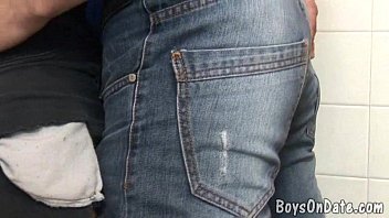 Preview 4 of V Bg - Hunky twink boys hook-up at the cafe