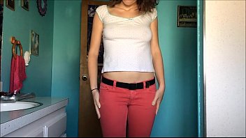 Preview 1 of Sex F60 - piss pink jeans