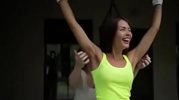 Preview 2 of Indon Hot Fuck - Hot girl tied arms up showing incredible armpits