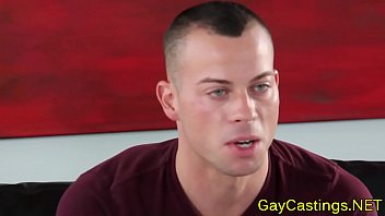 Preview 1 of Aidria Rae - Tattooed hunk rides cock at gaycastings