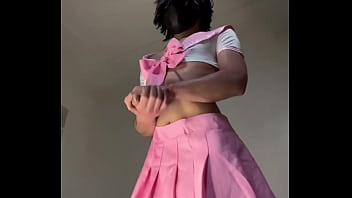 Preview 4 of Hot Mom Bigboobs And Boy - Hermosa puta vestida de mujer