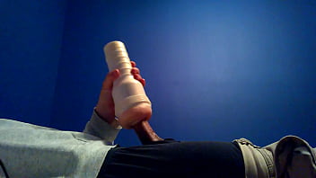 Preview 1 of Mathdr And San - Big cock destroys fleshlight solo