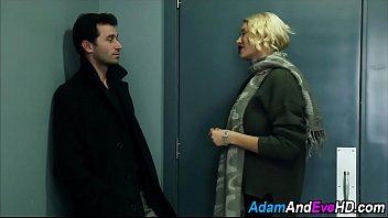 Preview 4 of Hot Granny Seducing Young Guys - Chick watches babe suck