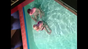 Preview 1 of Bangladeshi Sex Mmscom - Sexy Tia Spied while filming professional porn extreme hot pool scene
