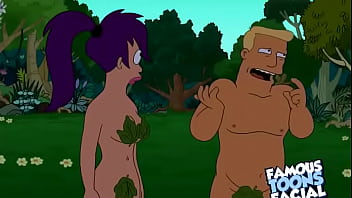 Preview 2 of Perky Blonde Kendra Rain Poses - Futurama Hentai Video Leela x Zapp