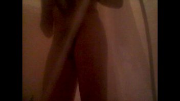 Preview 2 of Kat Fingering On Bench - solo ass toying in shower