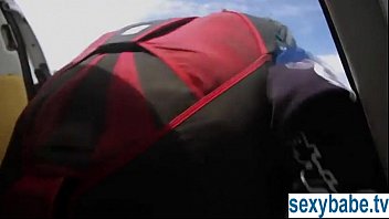 Preview 1 of Petite Babe Handled - Bad ass young chicks nude in bikes