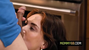 Preview 3 of Male Sahi Sex - Big ass milf stepmom Siri Dahl fucked with her stepson in the kitchen