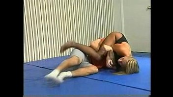 Preview 2 of Cumshotscot - Flamingo Mixed Wrestling mw086 - Jessica vs Charlie Part1