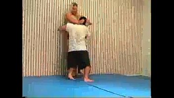 Preview 1 of Virgin Malasia Xxx - Flamingo Mixed Wrestling mw076-02 - Christine vs Stan Part 2