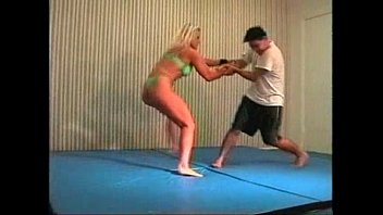 Preview 4 of Virgin Malasia Xxx - Flamingo Mixed Wrestling mw076-02 - Christine vs Stan Part 2