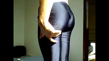Preview 1 of Kaitlyn Siragusa - shorts lycra shiny