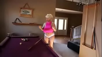 Preview 1 of Japanese Moms Big - Huge Tits Fat Ass Claudia Marie Demonstrates Shooting Pool