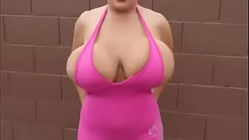 Preview 1 of Milf Carly Squirt - Giant Fake Tits Claudia Marie: Prancercise