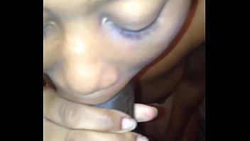 Preview 3 of Oni Girl - beautiful ebony gives amazin blow job after her boyfriend leaves