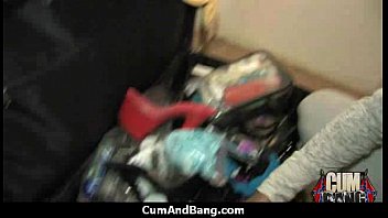 Preview 4 of Bog Bobson - Interracial group blowjob from a ebony slut 10