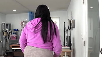 Preview 1 of Madhu Sarama Ki Chudai Video - Chubby Beauty Aurora Rainbow Gets Fucked by The Hung Black Nurse JM1324