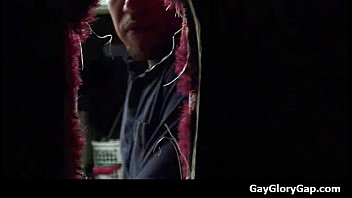 Preview 2 of Garils Boy Xx Com - Gloryhole - Nasty gay dudes give and take wet handjobs 05