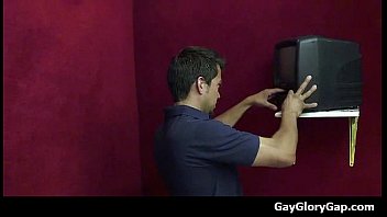 Preview 1 of Garils Boy Xx Com - Gloryhole - Nasty gay dudes give and take wet handjobs 05