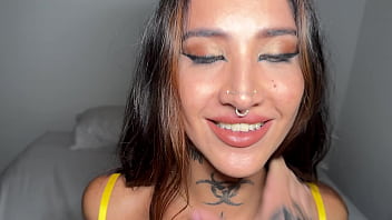 Preview 1 of Mia Khalifiya - Inked Brunette With A Wet Pussy Enjoying A Big Cock