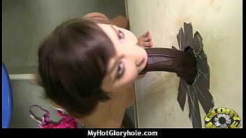Preview 4 of Yoga Girl Rilynn R - Ebony at the gloryhole jizzed on 20