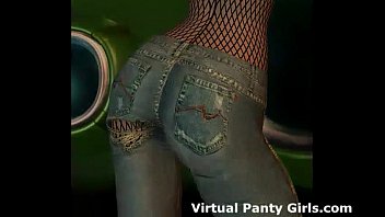 Preview 4 of Miof Cast - Sexy 3d anime girl dancing in dirty strip club