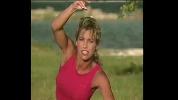Preview 4 of Paleold Man - Denise Austin - Getting Fit - St Martin - Red Shorts