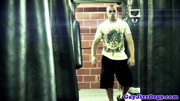 Preview 1 of Rouch Gagging - Gaysex hunks orgy fun after wrestling