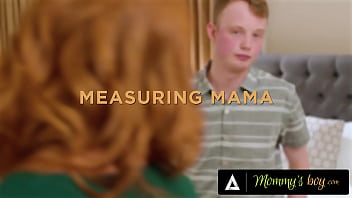 Preview 1 of Fuck That Hairy Maid - MOMMY&#039_S BOY - Grumpy Stepson Gets Aroused While Measuring PAWG MILF Sophia Locke&#039_s Big Breasts