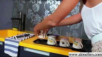 Preview 1 of Silk Satin Clothes Massage - Sex Tape With Hot Freak Girl Masturbating movie-10