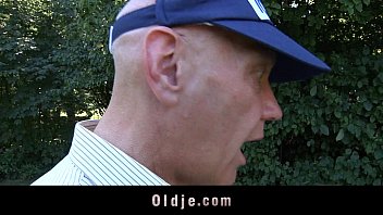 Preview 1 of Surat Land - Bald oldman pumps a busty horny young babe