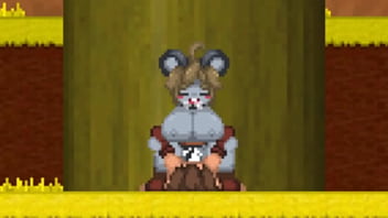 Preview 4 of Nude Romance Dance - Forest of the blue skin mouse girl