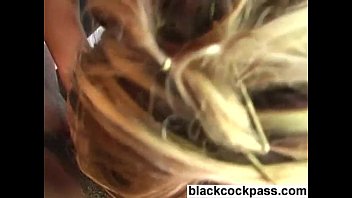 Preview 3 of M Cordoba - Blonde girl meets with black guys