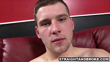 Preview 2 of First Time Sex Blood Floating - Straight guy jerks off and cums on himself for cash