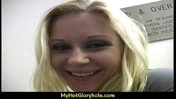 Preview 1 of Mom And Son Xxx Video Sher Bed - Ebony teen shows off her blowjob skills at gloryhole 21