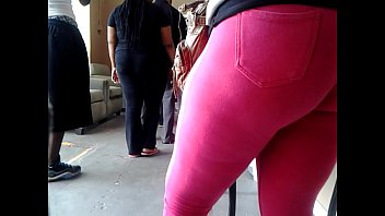 Preview 2 of Zahrie Khan - donky booty in jean leggings