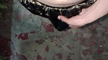 Preview 1 of Lick Her Rough - Pakistani bisexual gay boy masturbation with shining silk fabric