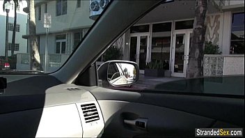 Preview 1 of Boy Fuck Sister Big Boobs - In exchange of a ride home,  Farrah Flower sucks and fucks the kind stranger