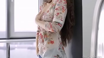 Preview 1 of Mature Fanny Frolic Fucking - Lovely virgin Nastya fucks dildo like a pornstar