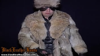 Preview 3 of Sunny Lion Live Sex - BlackLeatherHands Leather-Fur-with 12PA III