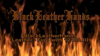 Preview 1 of Sunny Lion Live Sex - BlackLeatherHands Leather-Fur-with 12PA III