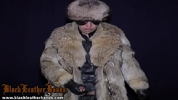 Preview 4 of Sunny Lion Live Sex - BlackLeatherHands Leather-Fur-with 12PA III