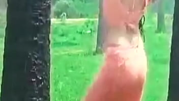 Preview 3 of Squirt Oma - Kerala Girl Meghana Raj - Hot Ass Shake and Navel Show in Wet Saree