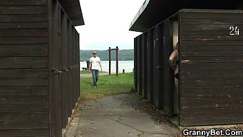 Preview 2 of Doem Sexmvboy Ssex3 - Big titted old blonde rides his horny cock