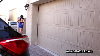 Preview 1 of Malaysia Porno6 - Asian gfs in latex and maid costume sharing hard dick