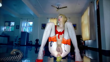 Preview 2 of Aleane Xxx - Anal jumping with a magic bottle